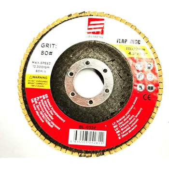 Brusný kotouč Eurosonic Lamelový Brusný Kotouč, 115x22,2mm, Zrnitost A80, 13300 ot/min (Lamelový brusný kotouč 115mm | Kotouč na úhlovou brusku | Kotouč na kov | Kotouč na dřevo | Kotouč na plast | Brusný kotouč | Brusný papír)