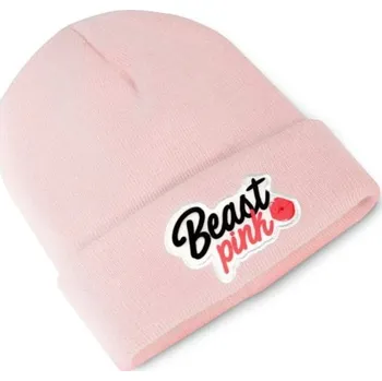 Čepice GymBeam Zimní čepice Beanie Baby Pink - BeastPink Velikost: universal, uni, Barva: růžová