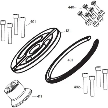 Sada na opravu pneumatiky Opravná sada pro motory typ S, řada F11-19 Parker 3721267