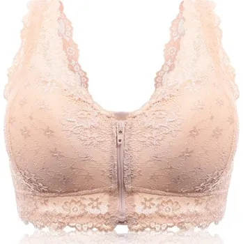 Podprsenka Krajková Push-up podprsenka na zip béžova L