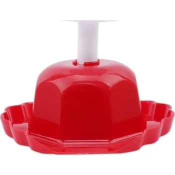 Kráječ na chleba Ochranný klobouček červená