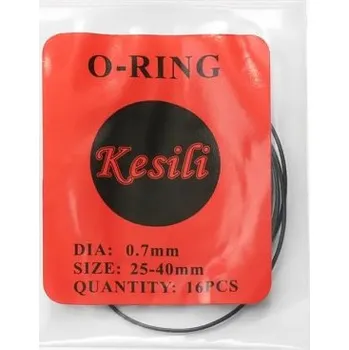 Hodinky Sada 16 ks těsnicích O-kroužků na hodinky 0,7 mm Průměr 25–40 mm Pro servis a opravy pouzder hodinek Vodotěsné těsnění Antistatické