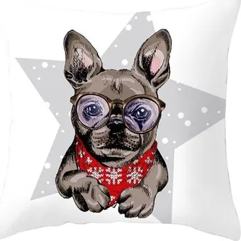 Vánoce Vánoční povlak na polštář Pes 1