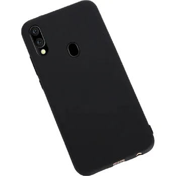 Pouzdro na mobilní telefon Matný silikonový kryt na Samsung Galaxy A10e černá