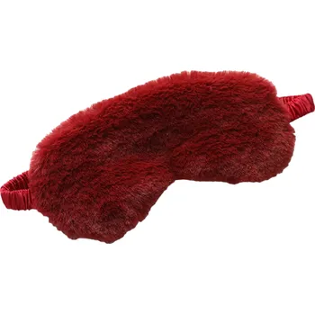 Škraboška na spaní Plyšová maska na spaní červená