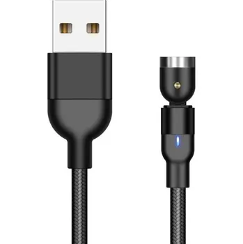 Datový kabel Magnetický USB kabel 1 m černá