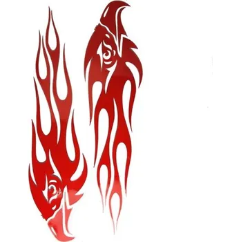 Samolepicí dekorace na vozidlo Samolepky na auto orel 2 ks červená