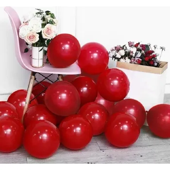 Vánoční dekorace Vánoční balónky 30 ks P4046 červená