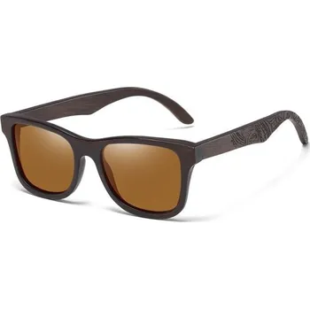 Pánské dřevěné sluneční brýle E2010 hnědá