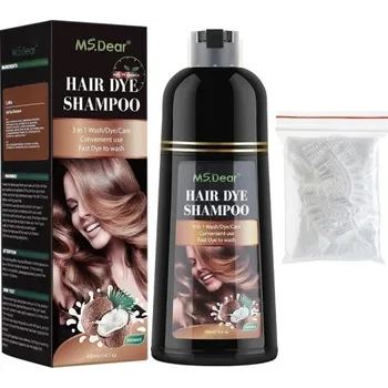 Přírodní krycí šampon na vlasy Barevný toner na vlasy Barevný vyživující šampon na vlasy Hydratační šampon na barvení vlasů 500 ml hnědá