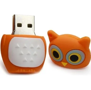 Ukládání dat USB 2.0 flash disk sova oranžová 4GB