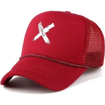 Kšiltovka Trucker kšiltovka s křížem červená