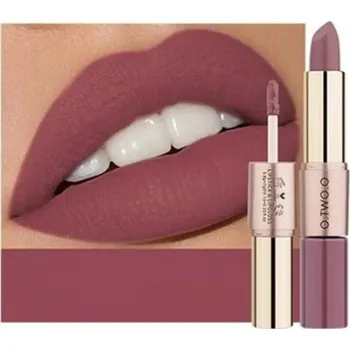 Přípravek na rty 2v1 voděodolná matná rtěnka s dlouhotrvajícím leskem Tyčinka na rty Rtěnka s leskem na rty 1