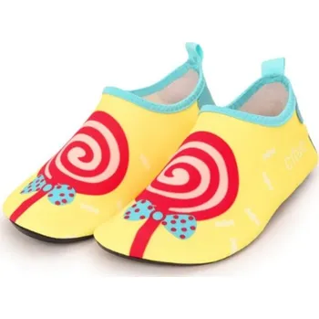 Dívčí obuv Dívčí boty do vody se spirálou žlutá 27