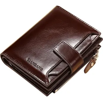 Peněženka Pánská kožená peněženka M485 tmavě hnědá