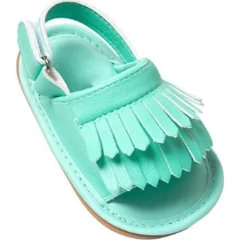 Dívčí sandály Kojenecké sandály A895 světle zelená 19