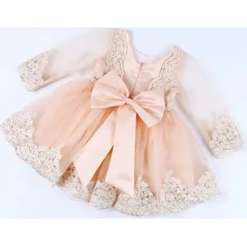 Dívčí šaty Dívčí šaty s mašlí N125 2