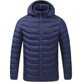 Pánská bunda Pánská vyhřívaná zimní bunda 11 zónová T1163 tmavě modrá 3XL