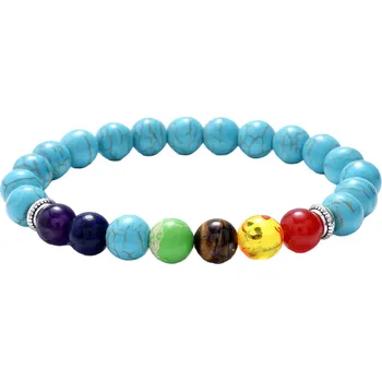 Náramek Korálkový náramek sedmi čaker Z281