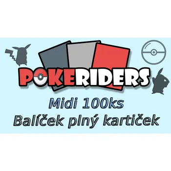 Karetní hra Pokeriders.cz Midi Set 100ks karet