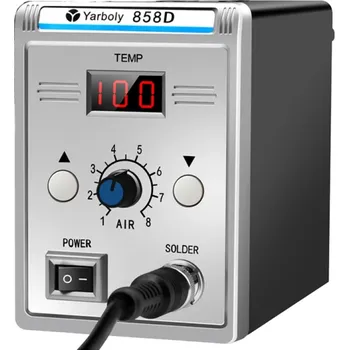 Svářečská kukla Horkovzdušná pistole 220 V 700 W Horkovzdušná stanice s LCD displejem Svařovací přístroj 13,8 x 15 cm