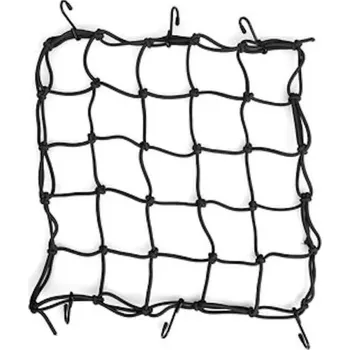 Upínací popruh Síť na zavazadla pro motocykl černá