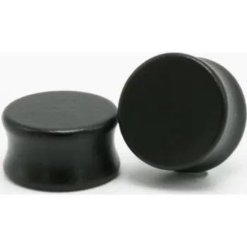 Piercing Dřevěné plugy J895 černá 20 mm