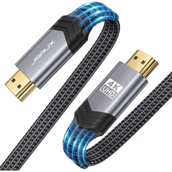 Video kabel HDMI 2.0 plochý propojovací kabel M/M 2 m šedá