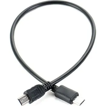 Datový kabel Propojovací kabel Micro USB na Mini USB-B M/M 25 cm