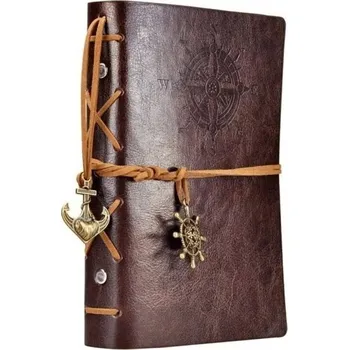 Samolepící bloček Námořnický poznámkový blok z umělé kůže 23,5 x 16,5 cm, 80 listů