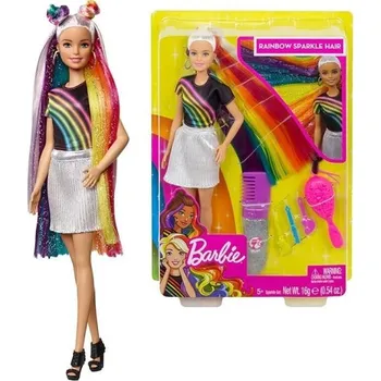 Panenka Panenka s duhovými vlasy 30 cm