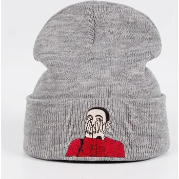 Pokrývka hlavy Pletená zimní čepice s potiskem