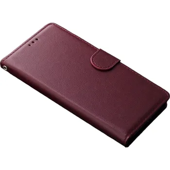 Pouzdro na mobilní telefon Flipové pouzdro pro Samsung Galaxy S21 FE vínová