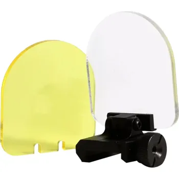 Čištění zbraně Ochrana puškohledu Průhledná krytka na ochranu puškohledu 2 ks Půlkruh 5,5 x 5 cm Příslušenství k airsoftu