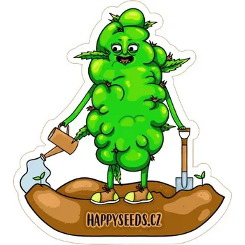 Nášivka WeedShop Samolepka happyseeds.cz - velká