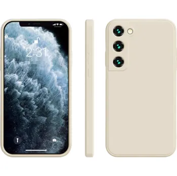 Pouzdro na mobilní telefon Silikonový ochranný kryt na Samsung Galaxy S23 bílá