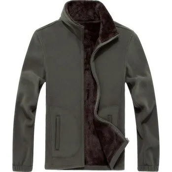 Pánská bunda Pánská volnočasová fleecová bunda J951 armádní zelená XXS