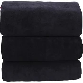 Osuška Osuška z mikrovlákna 200 x 120 cm černá