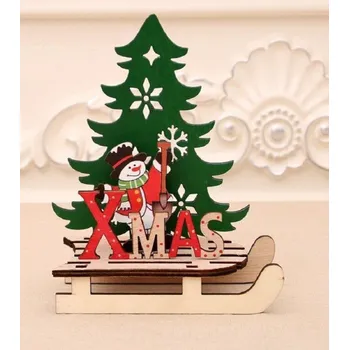 Vánoce Vánoční dřevěná dekorace Xmas 1