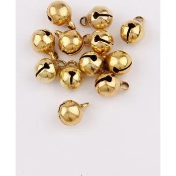 Vánoční dekorace Rolničky 30 ks zlatá 6 mm