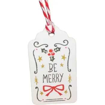 Dárková visačka Vánoční štítky 50 ks 1