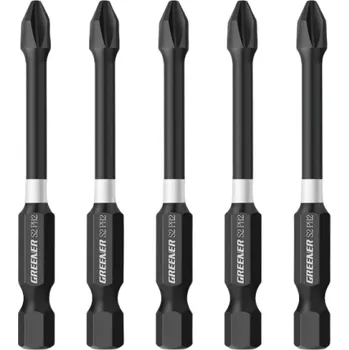 Bit Magnetické bity 1/4" na vrtačku 5 ks 6,5 cm