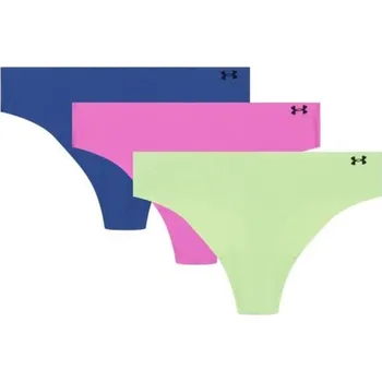 Kalhotky Dámská tanga Pure Stretch NS Nov thong 3Pack Green - Under Armour Velikost: M, Barva: zelená