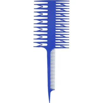 hřeben Melírovací hřeben na vlasy modrá