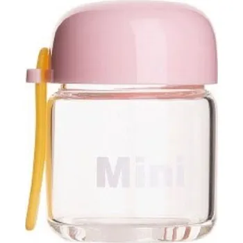 Mini cestovní sklenice 150 ml růžová