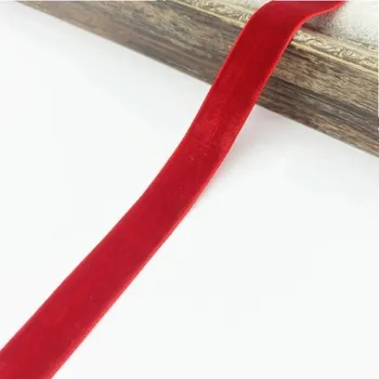 Balící papír Stuha 20 mm 4,6 m sametová Luxusní dekorační stuha Sametová stužka na balení dárků Svatební výzdoba Kreativní tvoření Ruční práce Aranžování červená