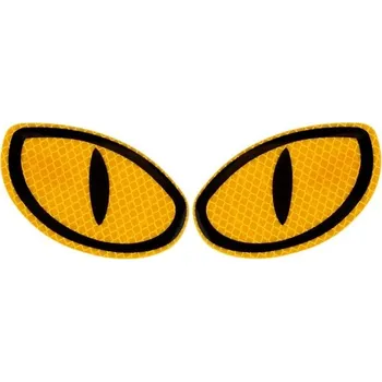 Samolepicí dekorace na vozidlo Reflexní samolepka na auto oči oranžová