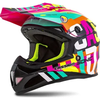 Helma na motorku Leramotors PŘILBA CROSS CUP SONIC JUNIOR, CASSIDA, DĚTSKÁ (MULTICOLOR) 2023 M
