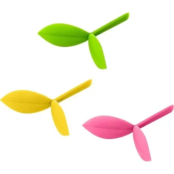 Barevné záložky do knihy 3 ks 4,5 cm Dekorativní listové záložky pro čtení poznámky a kreativní psaní vícebarevná