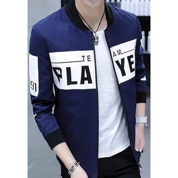 Pánská větrovka Pánská bunda s nápisem PLAYER J2589 modrá S